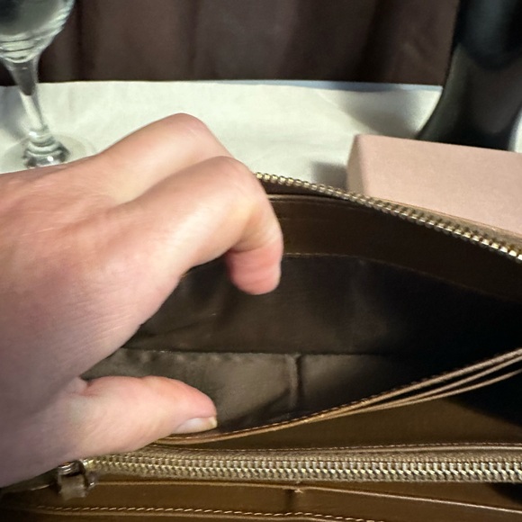 Mui Mui wallet with box. Wallet is in excellent condition. Box has couple stains - Picture 3 of 11
